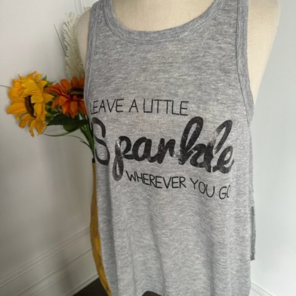 Soprano High Low Tank Tunic with Leave A little SPARKLE Wherever you Go - Picture 4 of 13